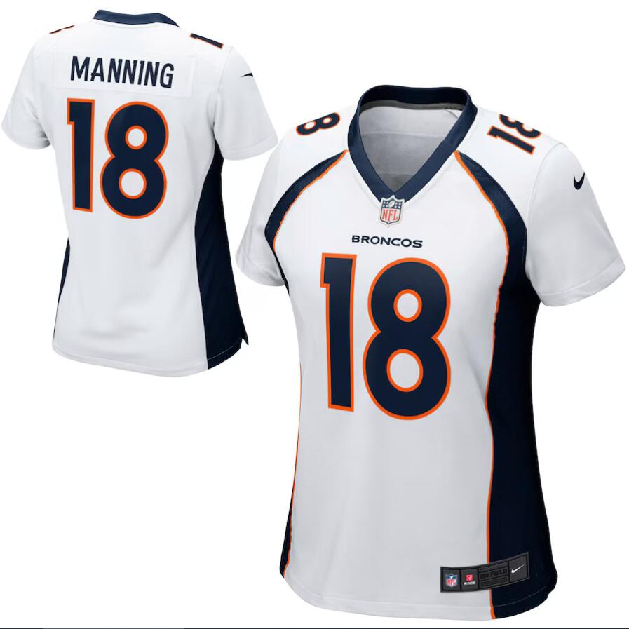 Men Denver Broncos #18 Peyton Manning Nike White Game Player NFL Jersey size XL->denver broncos->NFL Jersey